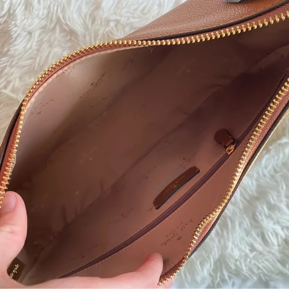Kate Spade Kayla Large Shoulder Bag Brown - Picture 9 of 12